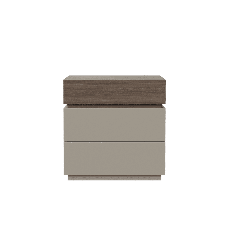 Organic Modern Nightstand With Drawer Organization Featuring 3 Drawers and Particle Board Wood Countertop thumbnail 6