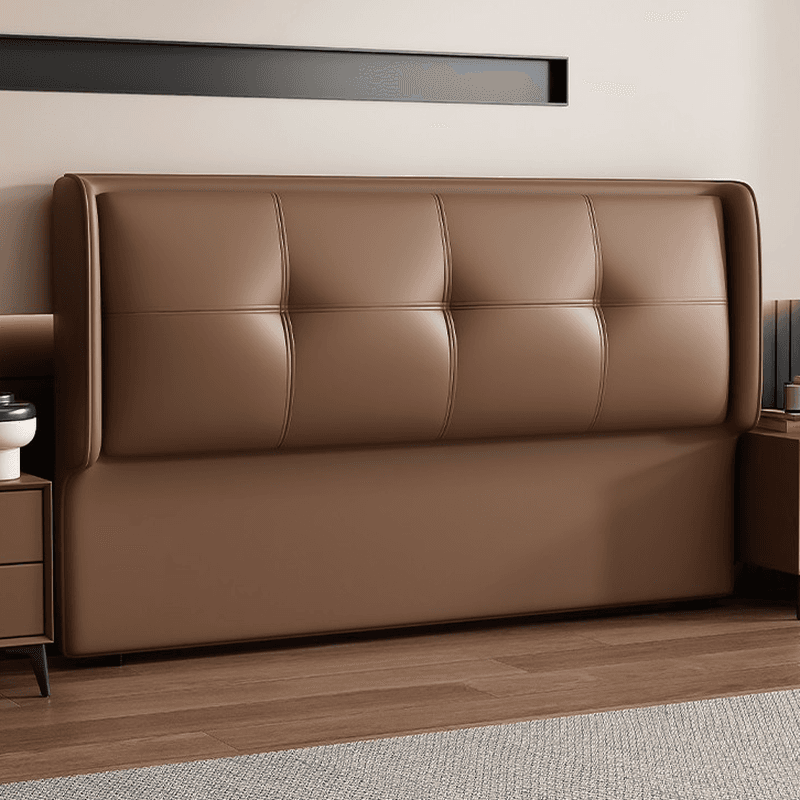 Simplistic Style Wingback Headboard with No Distressing, Piled Tufted Rectangular Design for King/Queen/Full Bed, Featuring Sponge Upholstery Fill and Standard Height thumbnail 2