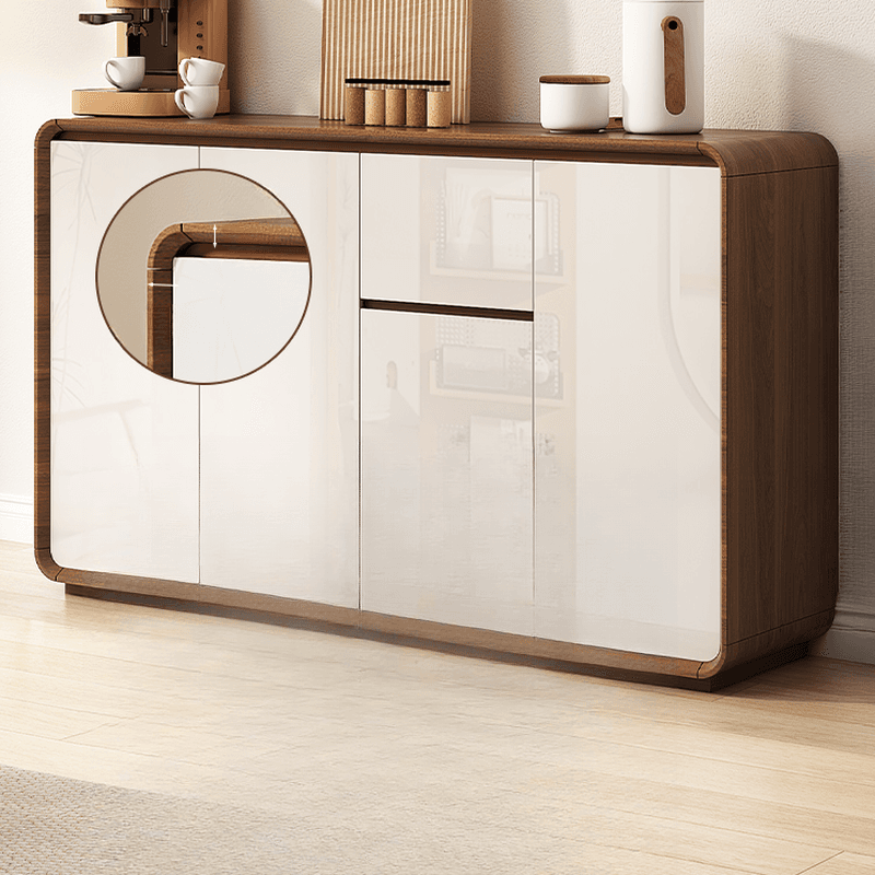 3 Drawers & 2 Doors/3 Doors/1 Door & Two Internal Shelves/Four Internal Shelves Simple Narrow/Standard Flooring Sideboard with Compartment - image 4