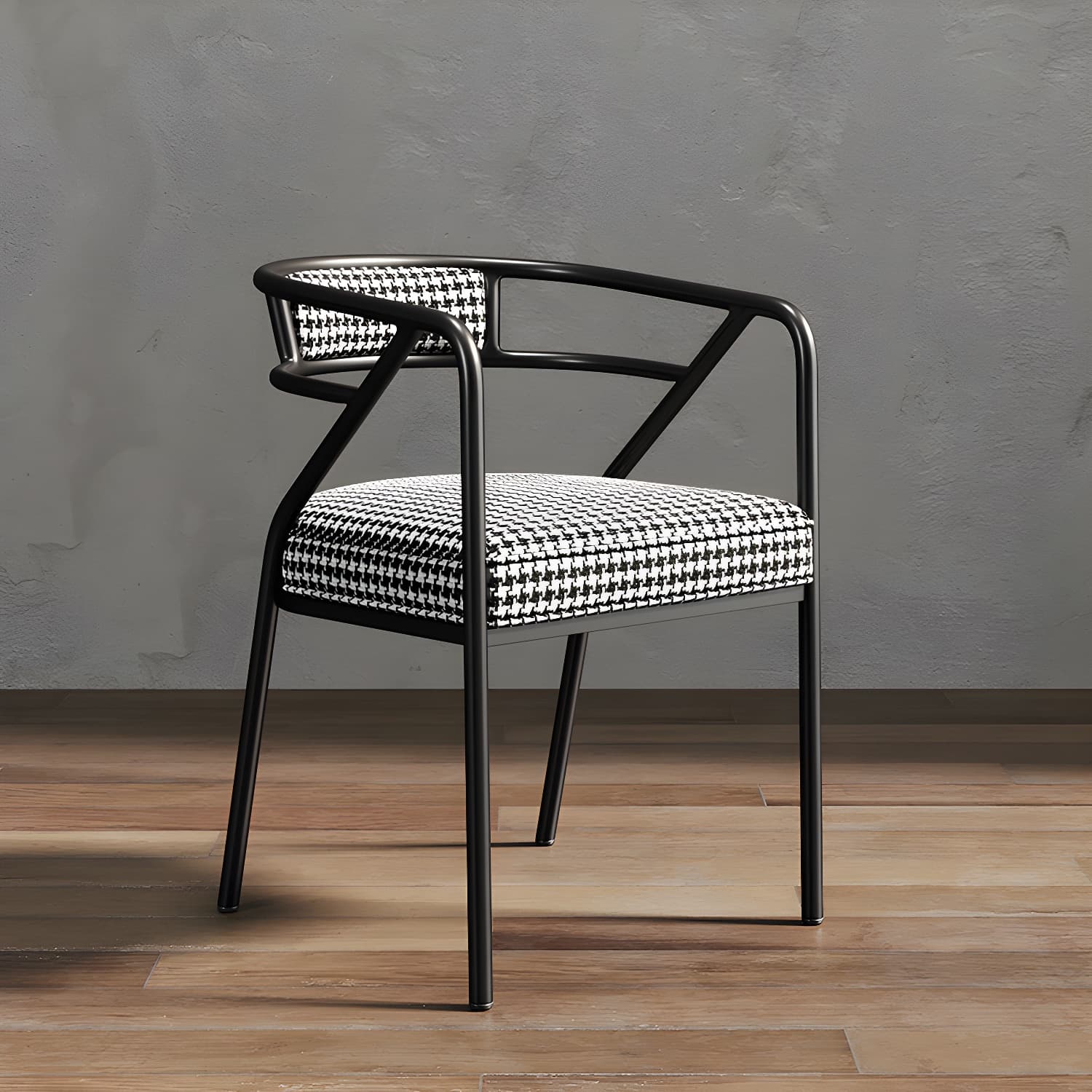 Glam Dining Chair Open Back Upholstered Dining Side Chair with Metal Legs thumbnail 22