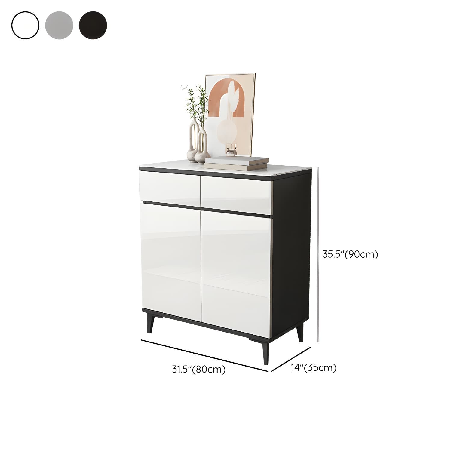 Contemporary Sideboard Cabinet with Drawer and Door for Living Room thumbnail 19