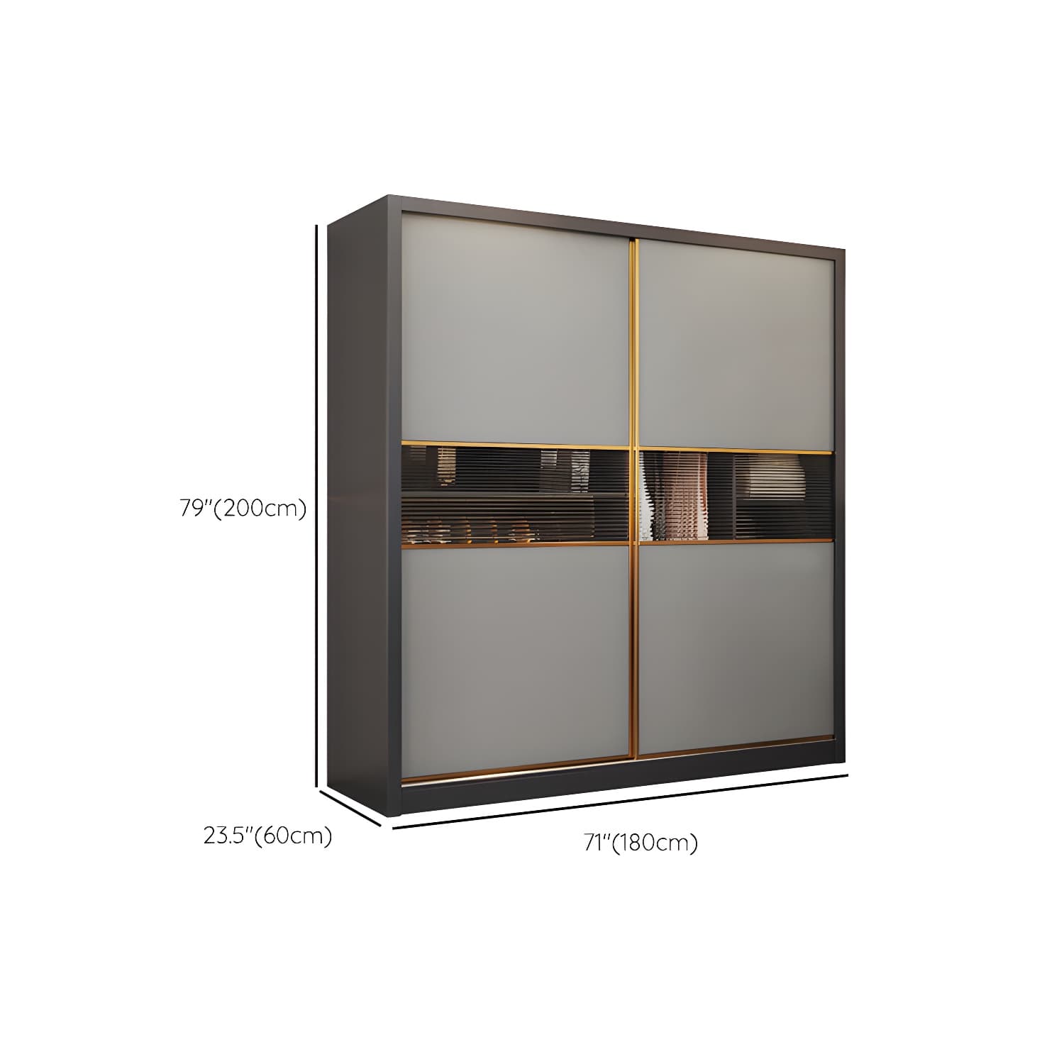Modern Wood Freestanding Wardrobe Soft Close Drawer and Doors Wardrobe thumbnail 14
