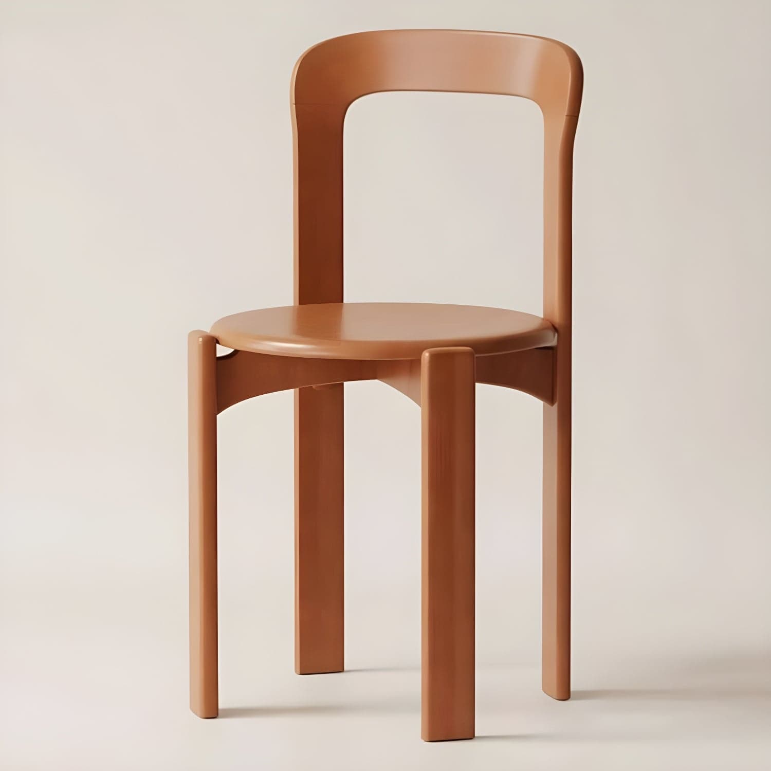 Modern Solid Wood Armless Dining Chair with Open Back for Kitchen & Dining thumbnail 5