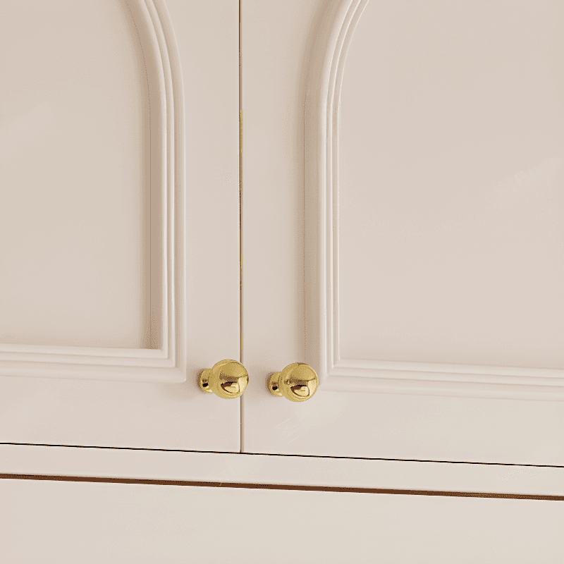 Casual White Wooden Wardrobe with 5 Drawers/4 Drawers/2 Drawers, Interior Shelves & Hanging Rod thumbnail 4