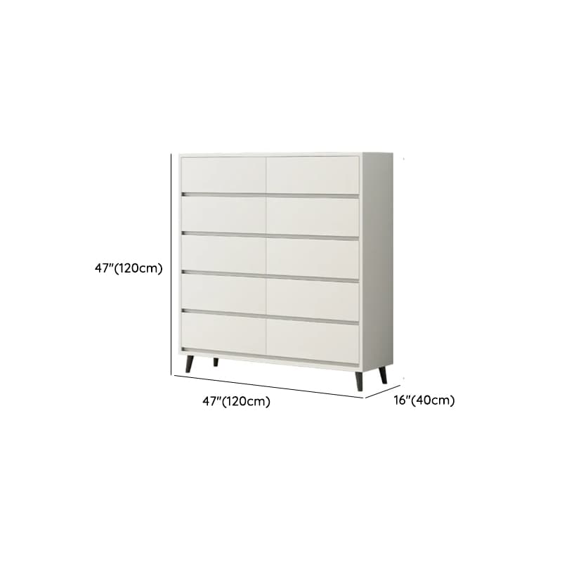 White Simple Raw Wood Console Dresser/Lingerie Chest/Bachelor Chest with 6/4/8 Drawers in Horizontal/Vertical Orientation thumbnail 17
