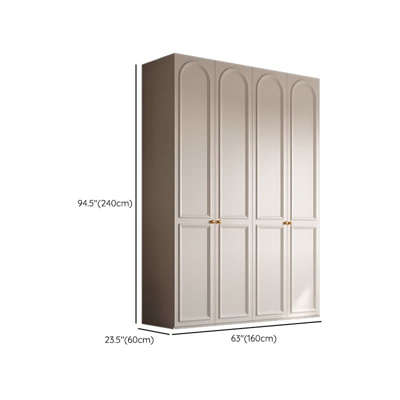 Chalk Modern Wooden Standalone Almirah with Soft Close Drawer, Soft Close Door, and Interior Shelves thumbnail 13