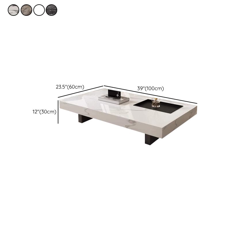 Dual Footing Geometric Figure/Square Accent Table for Home thumbnail 17