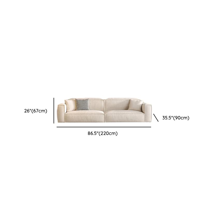 Straight/L-Shape Cotton Upholstered Sofa Couch/Corner Sectional with Horizontal/Left Orientation thumbnail 16