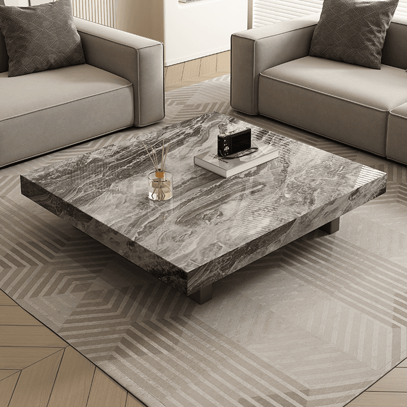 Square Board Game Coffee Table with Sled Base Suitable for Living Room Use thumbnail 6