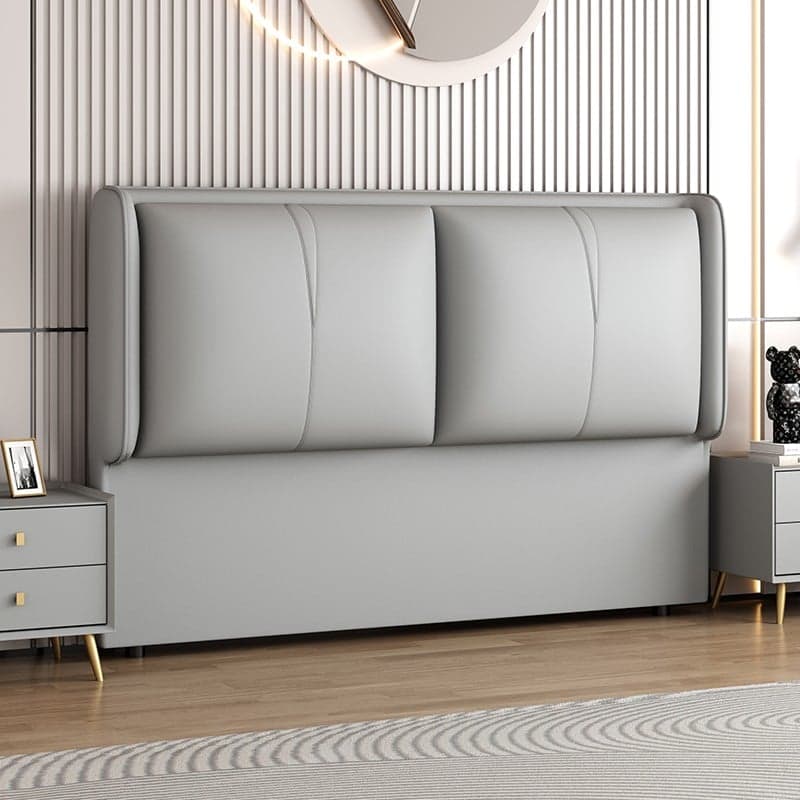 Minimalist Rectangle Timber Panel With Legs & Sponge Cushion for King(76"W x 80"L)/Queen(60"W x 80"L)/Full(54"W x 75"L) Bed, Standard（36-55“） thumbnail 3
