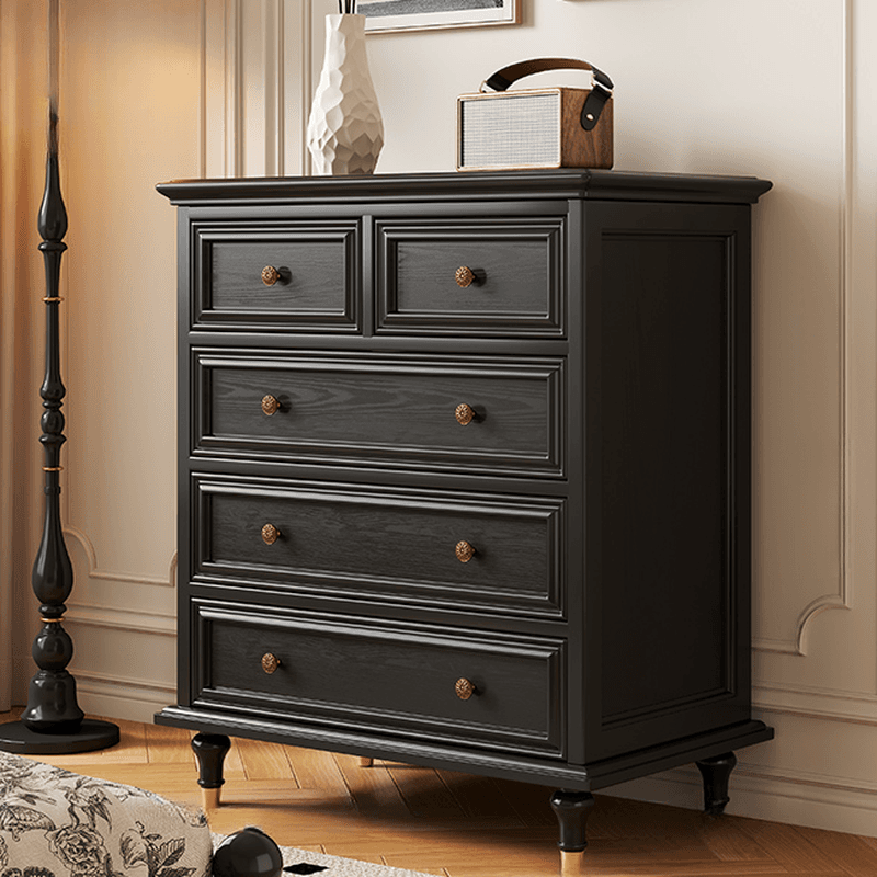 Trendy Raw Wood Console Dresser with 8/10/5 Drawers in Horizontal/Vertical Orientation