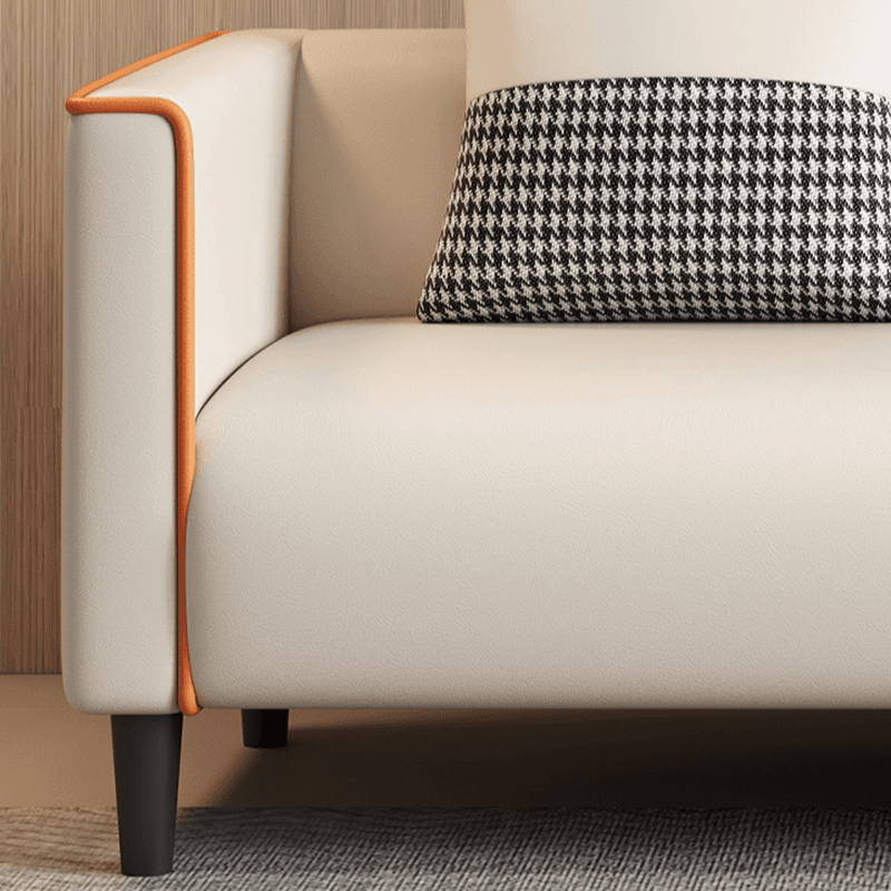Elegant Sitting Room Sofa/Loveseat in Dove Grey, Tangerine, and Ivory with Solid and Manufactured Wood Construction thumbnail 10