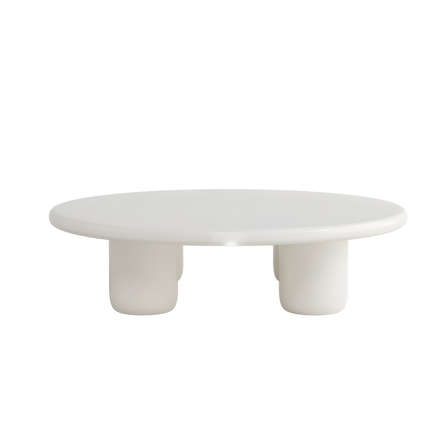 Scandinavian 4 Legs Coffee Table Round 1 Single Cocktail Table thumbnail 10
