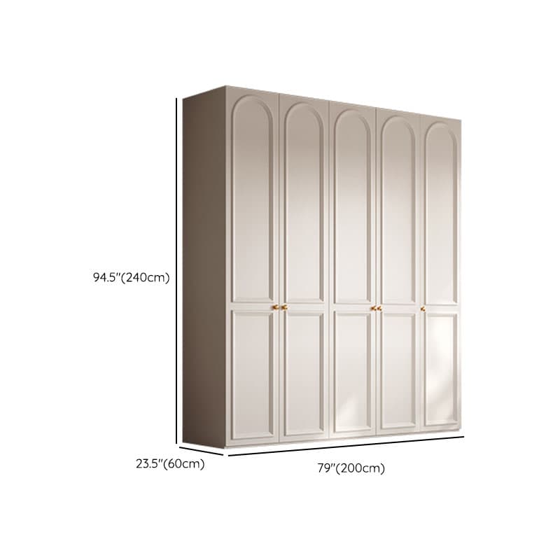 Chalk Modern Wooden Standalone Almirah with Soft Close Drawer, Soft Close Door, and Interior Shelves thumbnail 19
