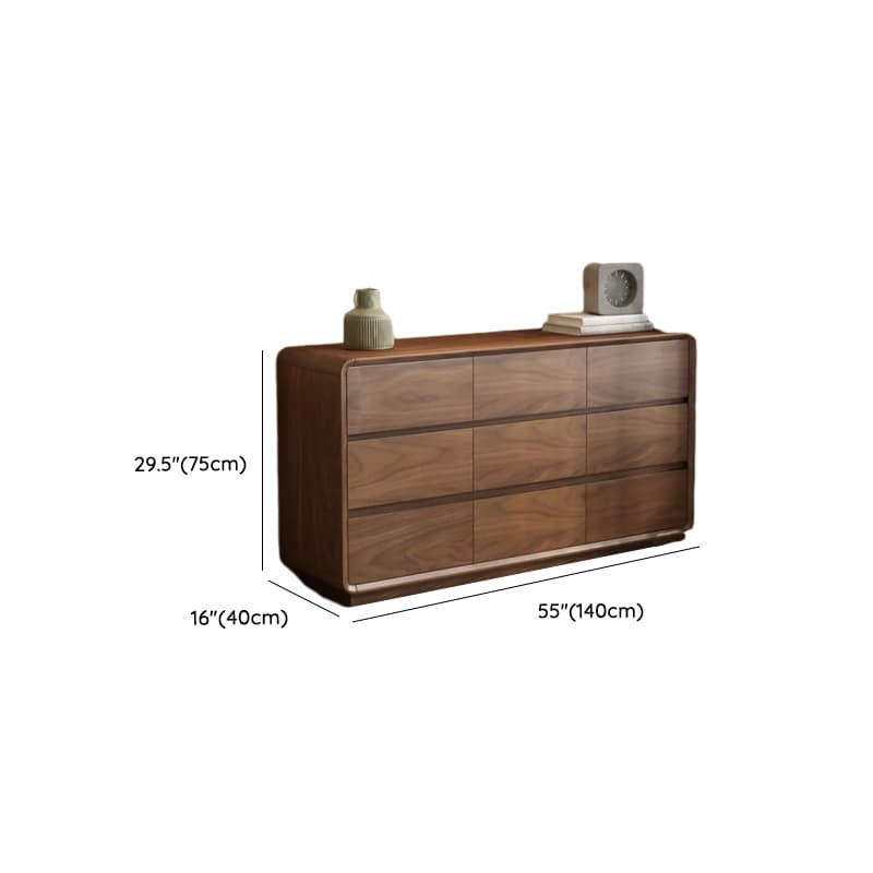 Cocoa Casual Rubberwood Double Dresser/Lingerie Chest with 6/9/5 Drawers Horizontal/Vertical thumbnail 21