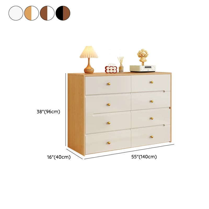 Casual Timber Double Dresser/Lingerie Chest/Bachelor Chest with 6/8/5 Drawers in Horizontal/Vertical Orientation thumbnail 21