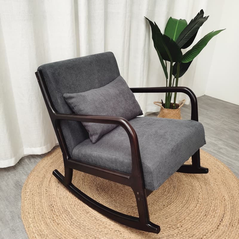 Casual Chalk/Cocoa/Azure Wood Rocking Chair Couch thumbnail 11