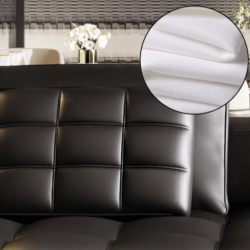 Versatile Black Sofa, Straight/L-Shape, 7-Seater, Horizontal/Right Hand Facing Orientation thumbnail 3
