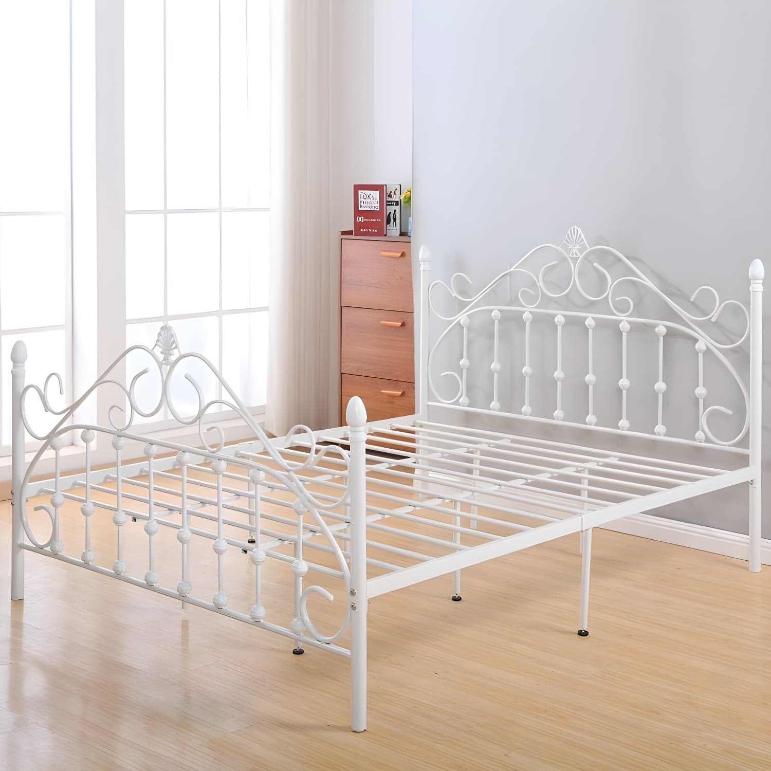 Industrial Style Standard Bed Iron Multiple Colors Excluding Storage Space thumbnail 3