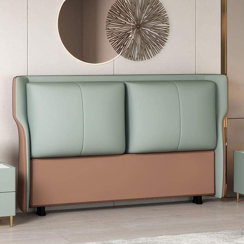 Standard（36-55“） Free-standing Standard Full(54"W x 75"L)/Twin(38"W x 75"L) No Distressing Rectangular Wingback Headboard with Sponge Filing and Wood/ Upholstery Frame thumbnail 3