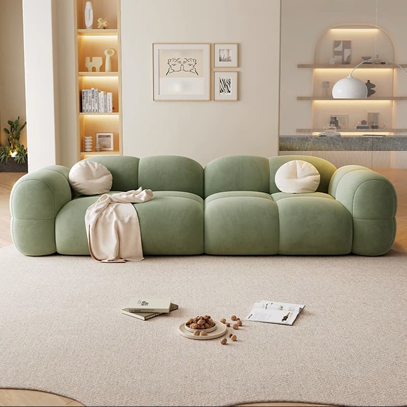 Anti Cat Scratch Velvet Modern Sofa with Stain Resistant Feature thumbnail 8