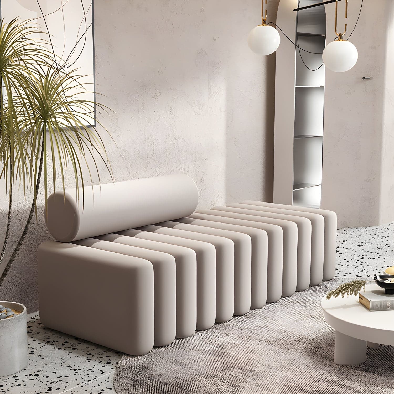 Velvet Contemporary Standard Sofa Armless Sofa for Living Room, Apartment thumbnail 9