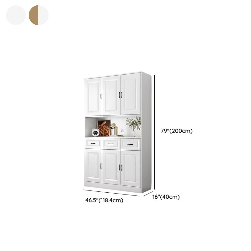 Wood Contemporary Storage Cabinet Buffet Sideboard with Drawers for Home Use thumbnail 17