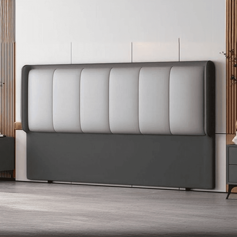 Simplistic Style Wingback Headboard in Lumber with No Distressing, Rectangular Shape for King/Queen/Full Bed, Featuring Sponge Upholstery Fill and Standard Height thumbnail 3