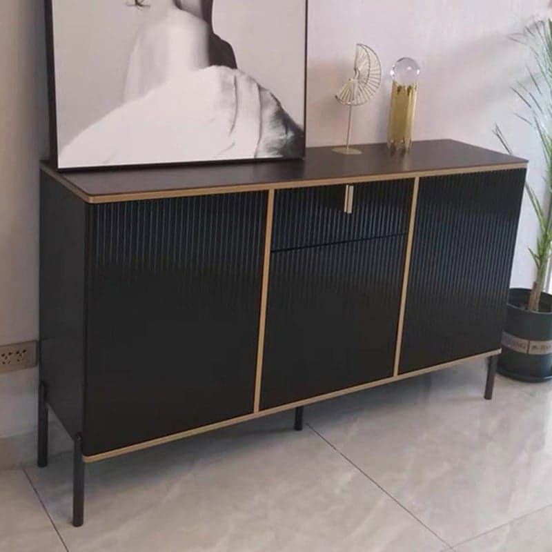 Free Standing Stone Wet-resistant Utility Storage Cabinet with 12 Interior Shelves & 3 Cabinets Living Room thumbnail 5