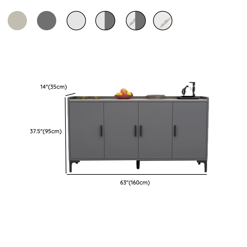2 Doors/4 Doors/3 Doors Glamorous Narrow/Standard Sintered Stone Flooring Sideboard with Larder & Changeable Shelf thumbnail 21
