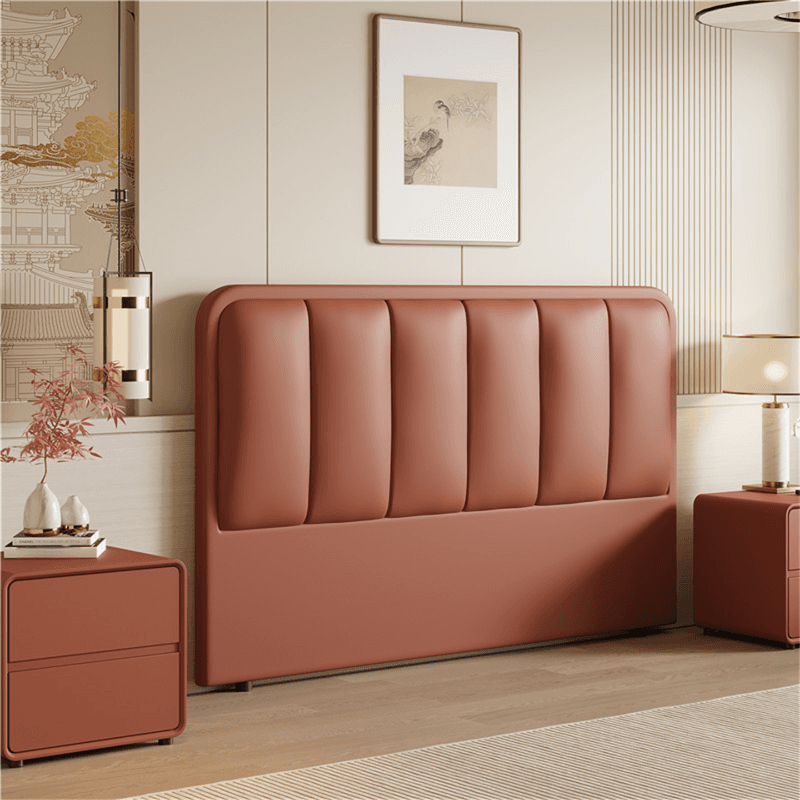 Modern Simple Style Panel Headboard in Natural Wood with No Distressing, Rectangle Shape for Twin XL/Queen/California King Bed, Featuring Sponge Upholstery and Standard Height thumbnail 1