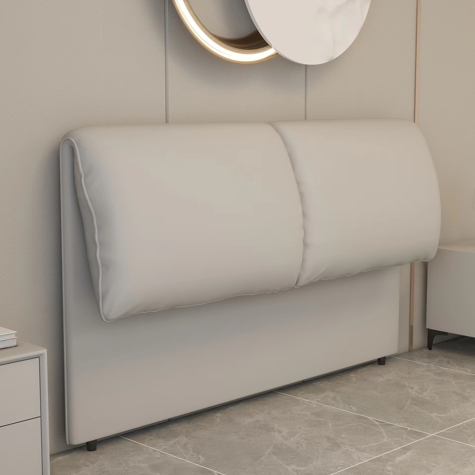 Simple Free-standing Standard King(76"W x 80"L)/Queen(60"W x 80"L)/Full(54"W x 75"L) Panel No Distressing With Legs in Wood/ Upholstery and Sponge thumbnail 4