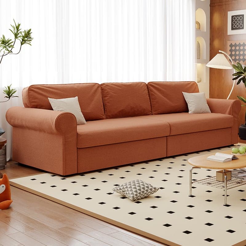 Modish Solid Color Stain Resistant Standard Sofa in Black/Jade Green/Taupe for 4-seater/5 Person with 2 Pillows thumbnail 9