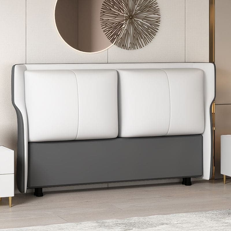 Standard（36-55“） Free-standing Standard Full(54"W x 75"L)/Twin(38"W x 75"L) No Distressing Rectangular Wingback Headboard with Sponge Filing and Wood/ Upholstery Frame thumbnail 6