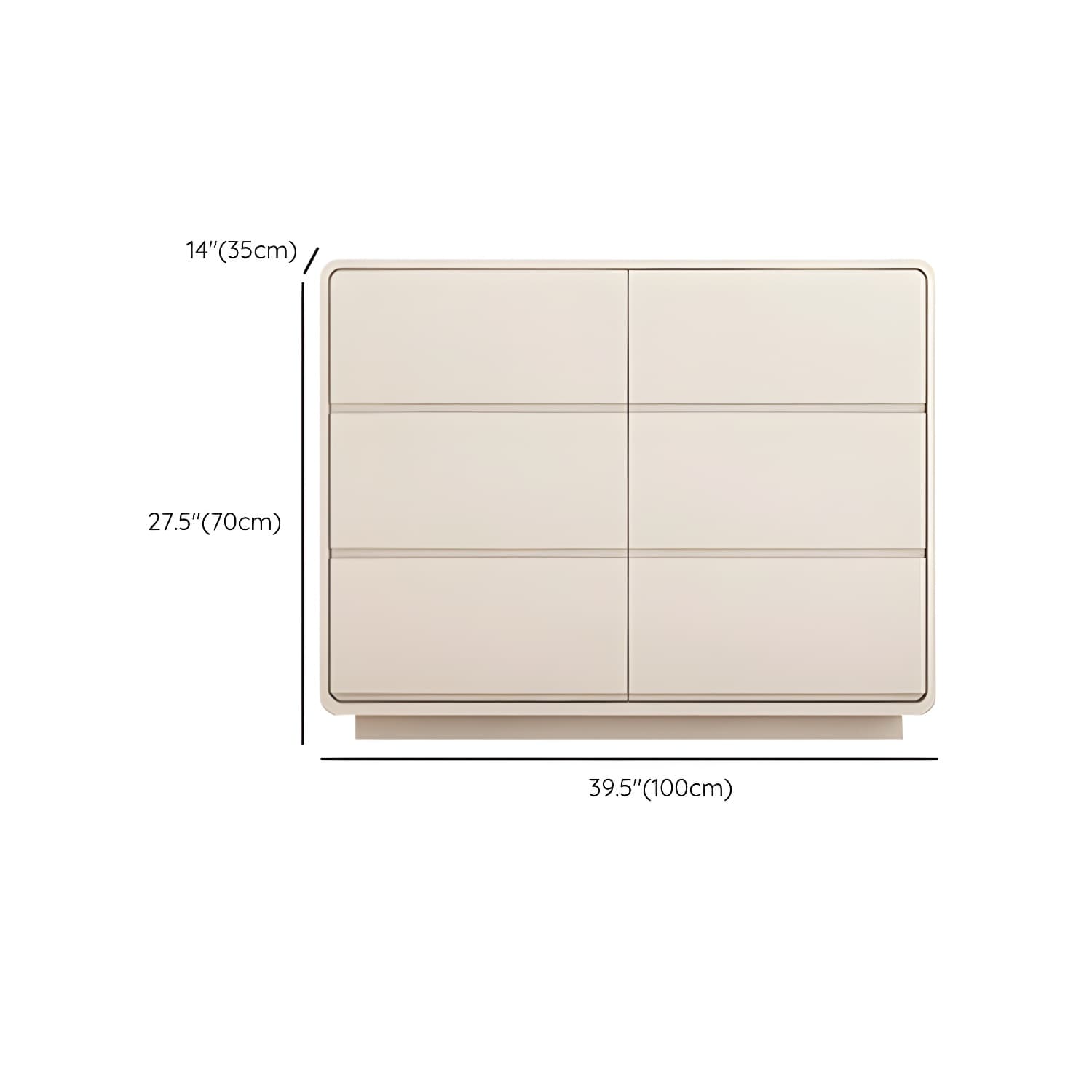 Modern White Double Dresser with Drawers and Soft Close Glides thumbnail 15