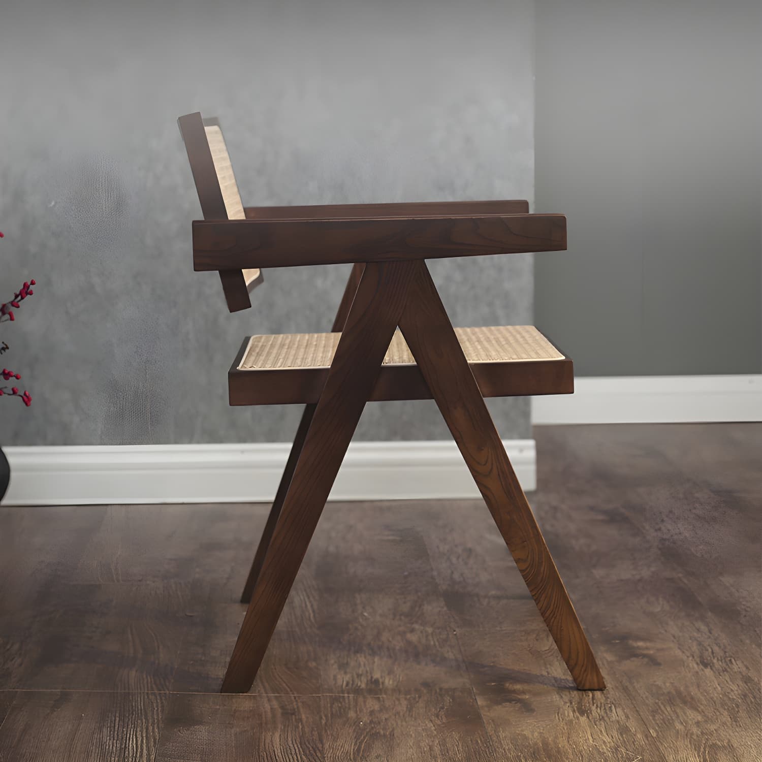 Contemporary Dining Room King Louis Back Solid Wood Dining Chair thumbnail 7