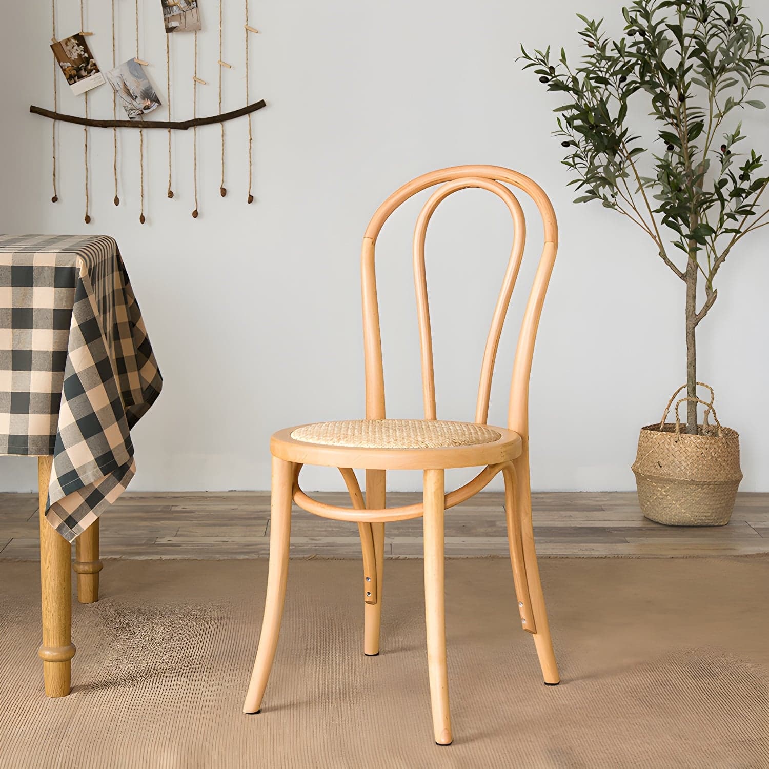 Modern Solid Beech Wood Chairs Kitchen Dining Windsor Back Side Chair Set thumbnail 16