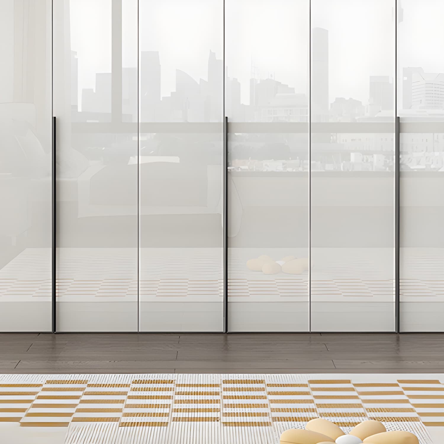 Hinged Wardrobe Armoire with Shelves White Wardrobe Closet for Home thumbnail 9