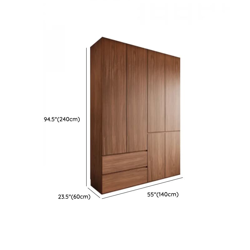Acorn Minimalist Laminate Independent Wardrobe Closet with Soft Close Drawer, Soft Close Door, and Interior Shelves thumbnail 16