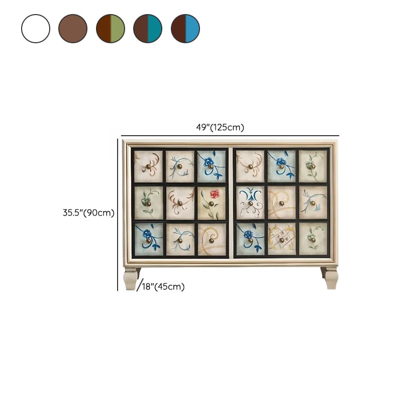Modern Simple Style 3 Tiers/5 Tiers/4 Tiers Bachelor Chest/Console Dresser/Semainier in Solid+Manufactured Wood, Dyed Finish thumbnail 21