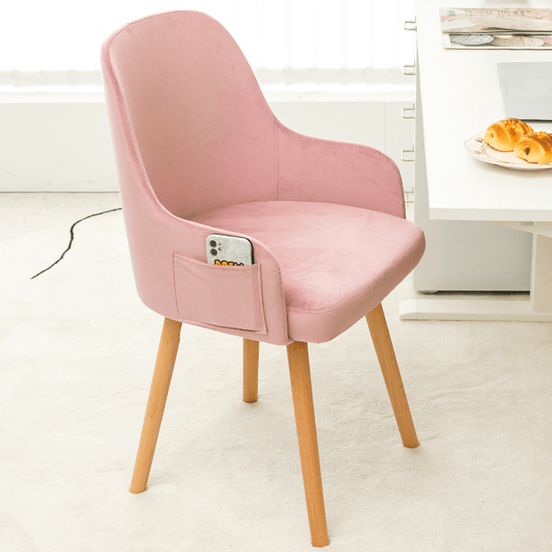 Rotatable/Non-Rotatable Steady Outlined Upholstered Arm Chair for Dinette with Solid Back and Foot Pads in a Modish Style thumbnail 9