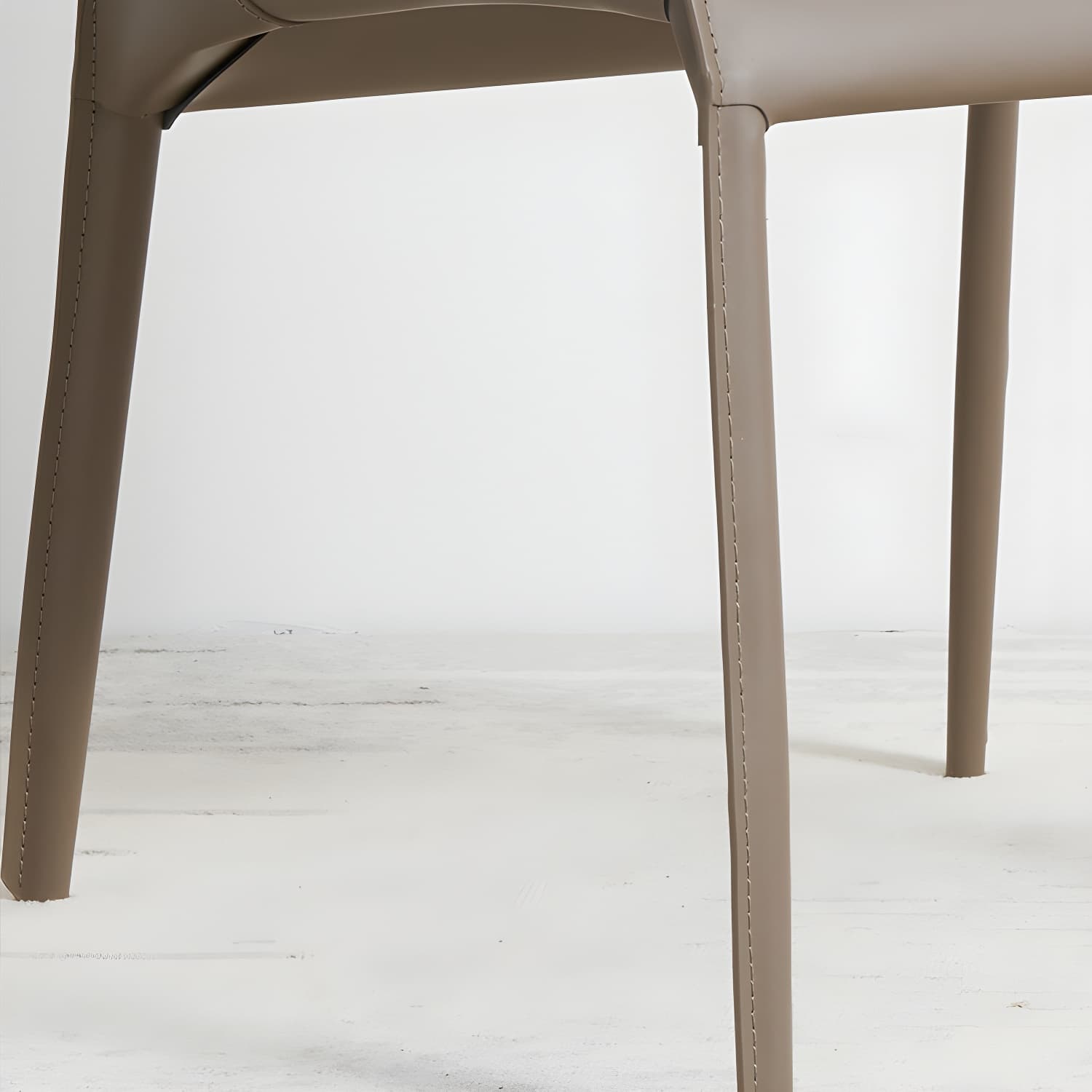 Designer Style Leather Dining Chair Matte Finish Parsons Dining Side Chair thumbnail 16