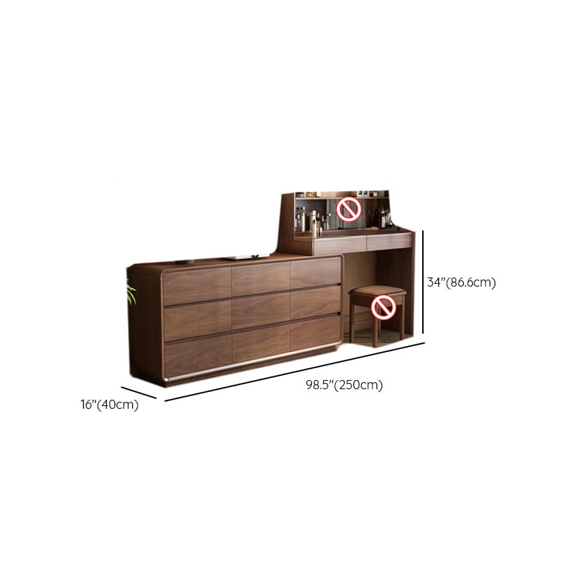 Multi-Purpose Vanity Set/Makeup Vanity with Scalable Telescopic and Push-Pull 2-in-1 Feature thumbnail 9