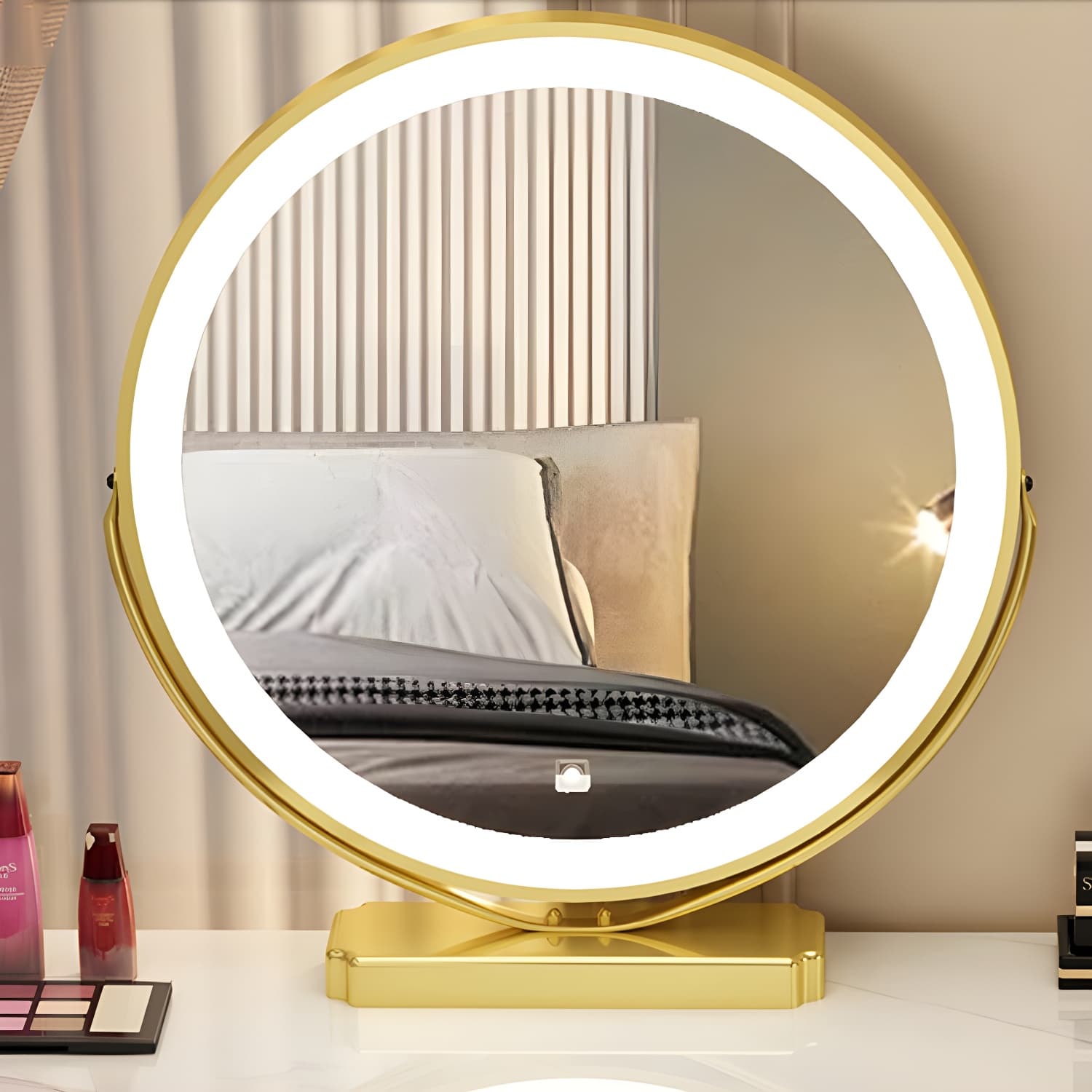 Luxurious Stone Top Vanity Dressing Table with 6 Drawers for Bedroom thumbnail 13