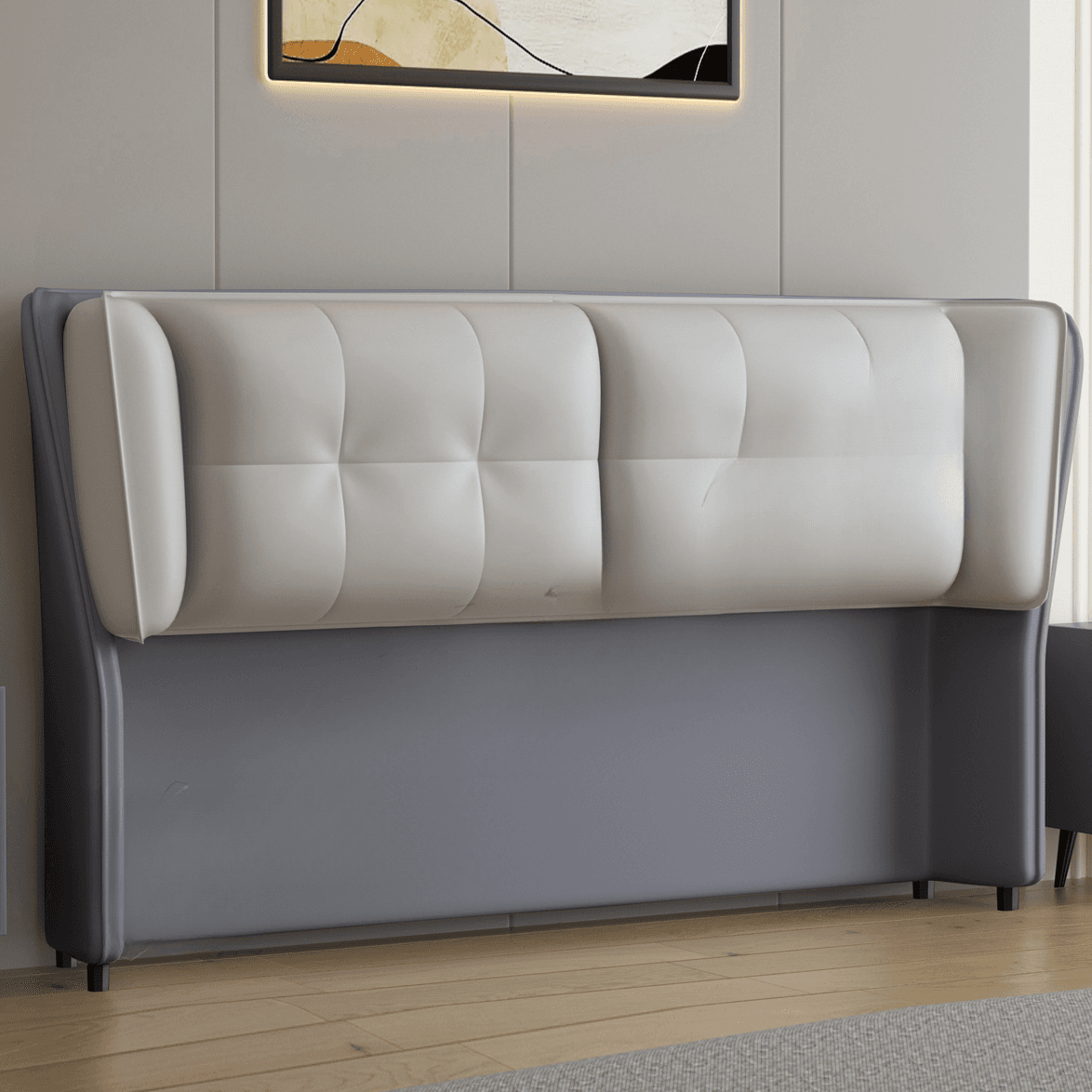 Casual Free-standing Standard Full(54"W x 75"L) Panel Wood/ Upholstery No Distressing With Legs and Button-tufted thumbnail 16
