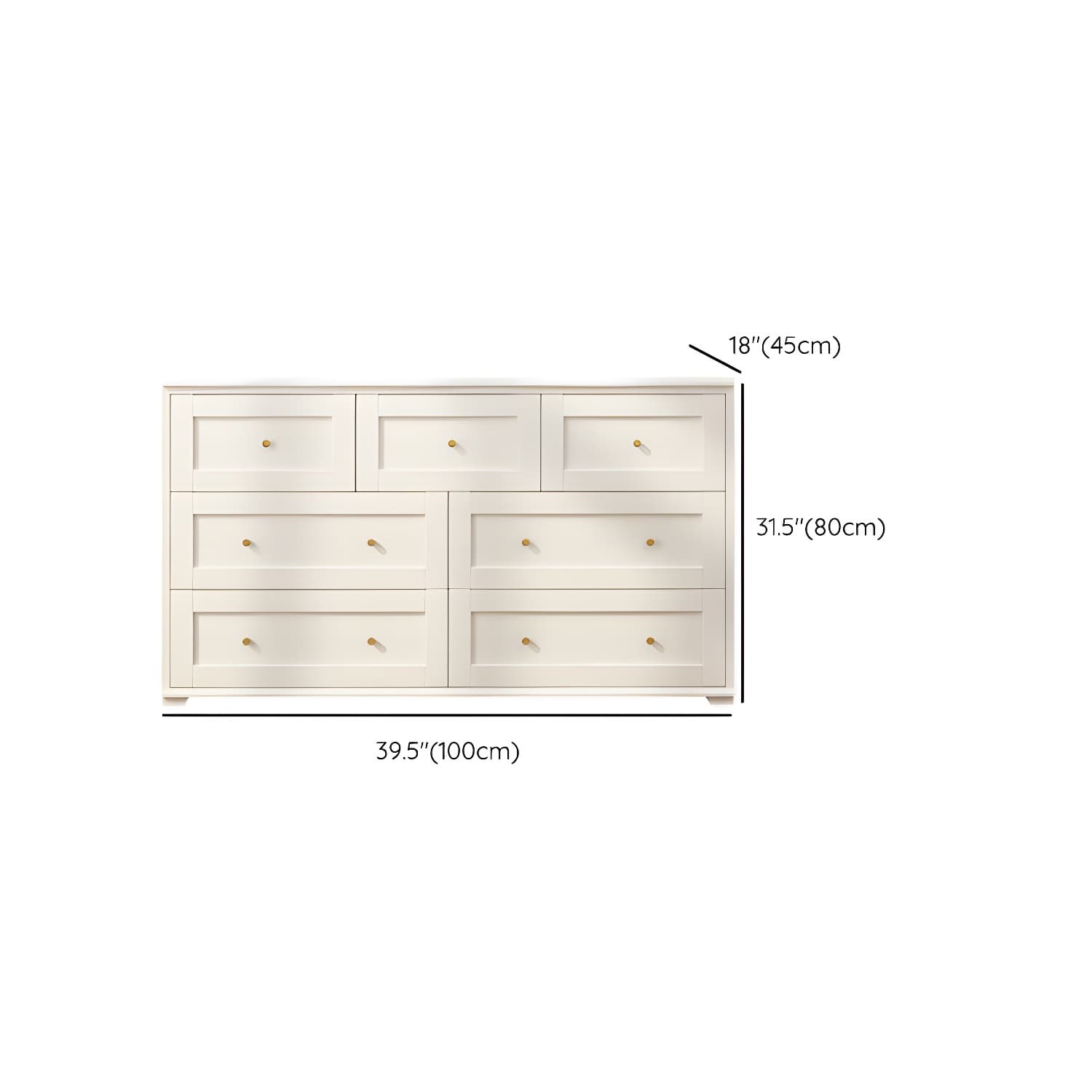Modern Horizontal Double Dresser Birch Wood Storage Dresser for Bedroom - image 20