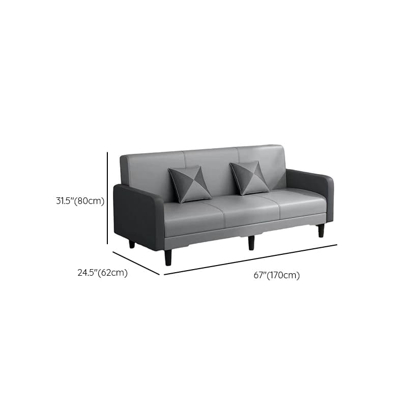 Drawing Room Gray/Light Brown/Off-White Standard Sofa with Armrest thumbnail 17