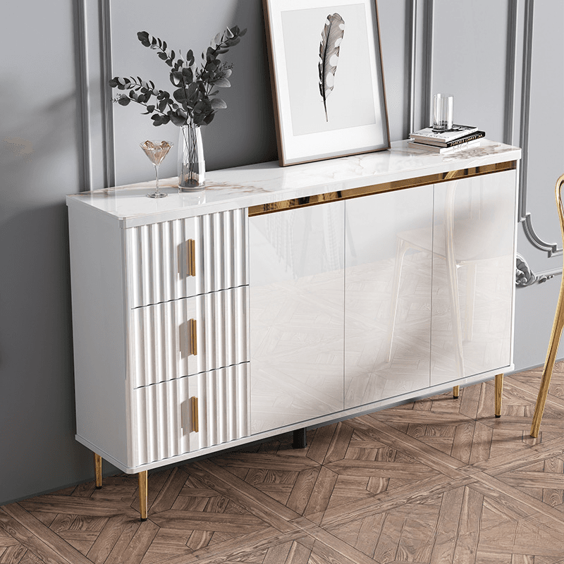 Luxurious Chalk Stone Standard Flooring Sideboard with 3 Doors & Variable Shelf thumbnail 16