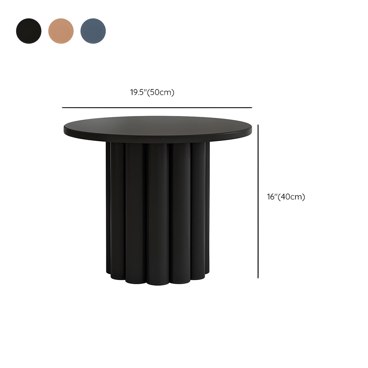 Pedestal Round Coffee Table Set Modern Minimalist Cocktail Table thumbnail 19