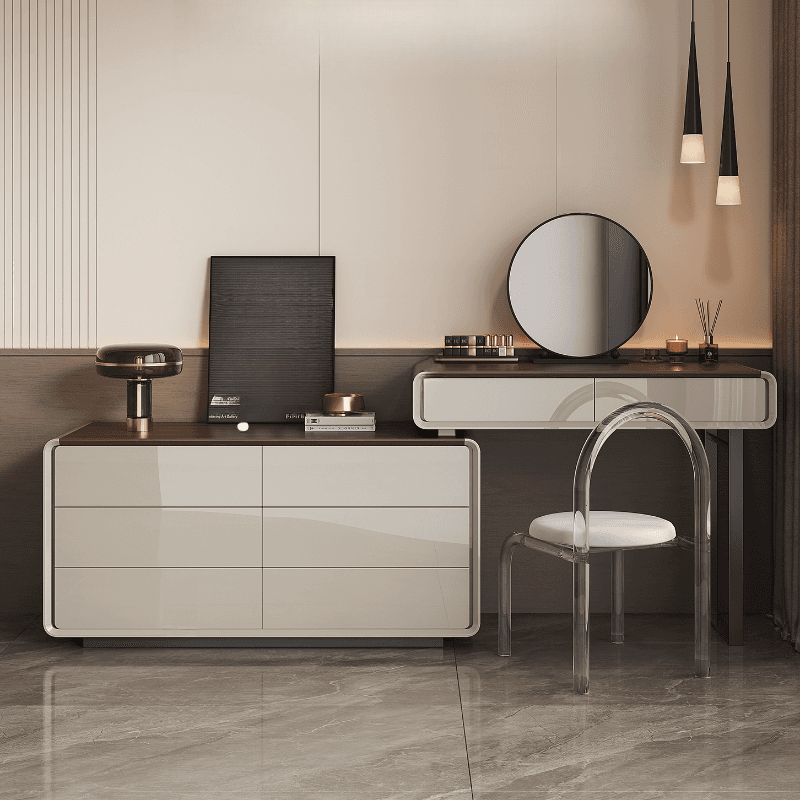Multi-Purpose Vanity Set with Lighting, Scalable Telescopic Design, Push-Pull 2-in-1 Vanity, Adjustable Touch and Brightness thumbnail 2